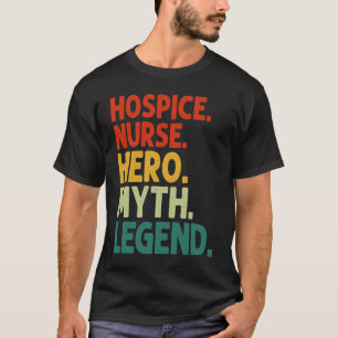 Camiseta Herói Enfermeira Cuidados Paliativos Mito Lenda Vi
