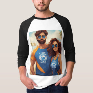 Camiseta "Herói épico e Heroína Duo T-Shirt"