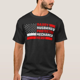 Camiseta Herói mecânico do Pai Husband
