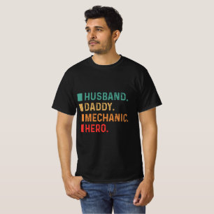 Camiseta Herói mecânico do pai marido