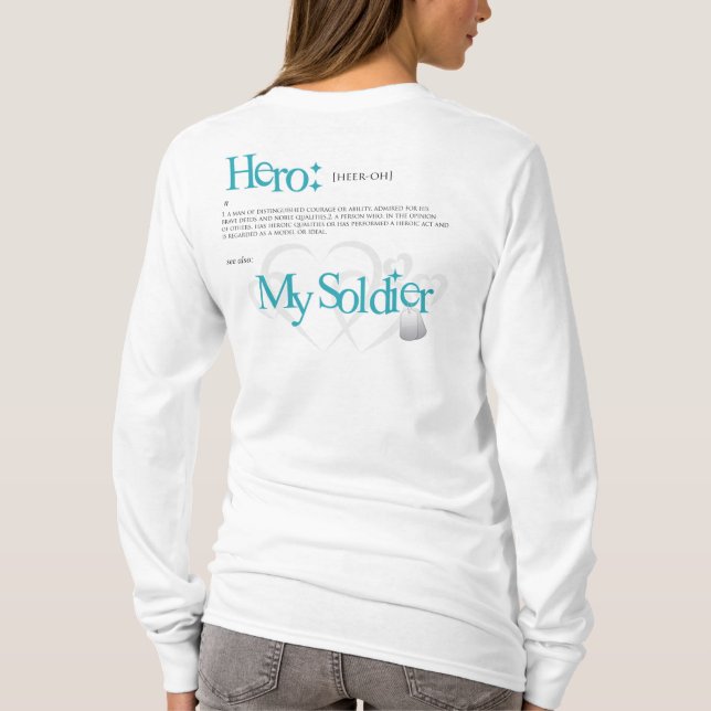 Camiseta Herói: Meu soldado (Verso)