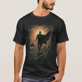 Camiseta Herói - Super humano voador