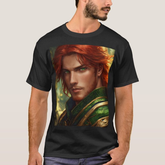 Camiseta Heroico Camisa-de-Ferro-Vermelho Fantasia (Frente)