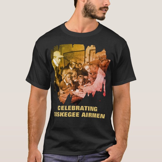 Camiseta Heróis Afro-Americanos de TUSKEGEE (Frente)