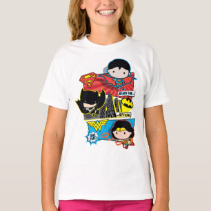 Camiseta Heróis Chibi Prontos Para Ação!