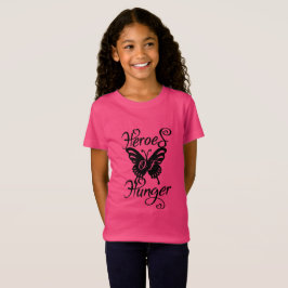 Camiseta Heróis da Tee das Raparigas Fome