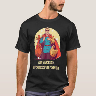 Camiseta Heróis das Galinhas Urbanas Defensores Emplumados