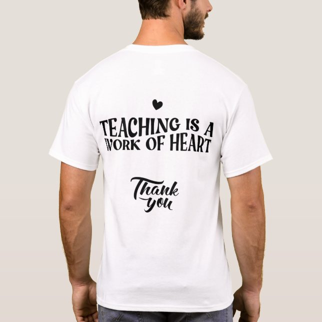 Camiseta Heróis de Sala de Aula WITHE (Verso)