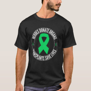Camiseta Heróis Doam Órgãos Transplantes Salvam Vidas, Órgã