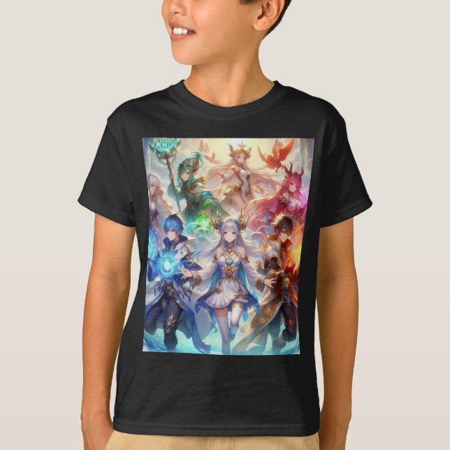 Camiseta Heróis Elementais: O Levantamento da Maiden (Frente)