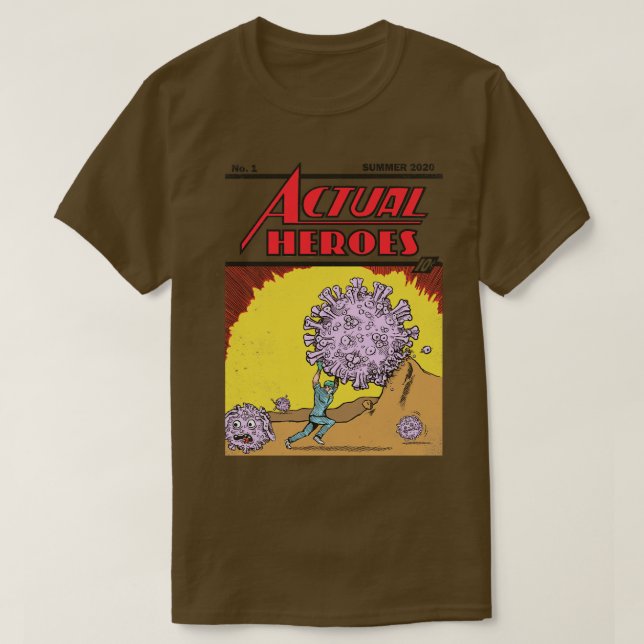 Camiseta Heróis Reais (Frente do Design)