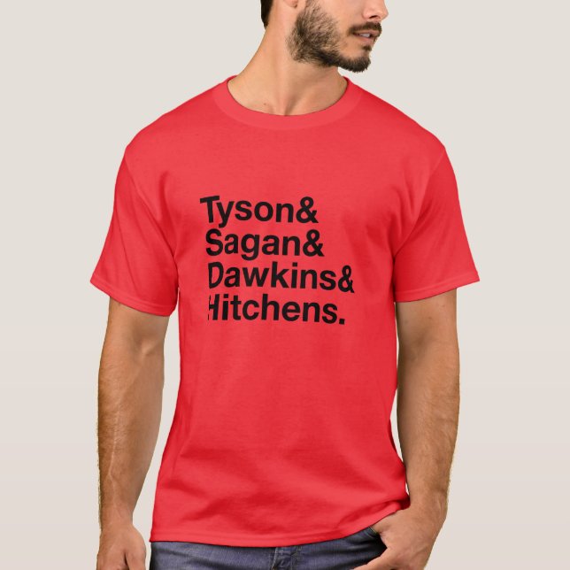 Camiseta Heróis temporais vermelhos e t-shirt preto (Frente)