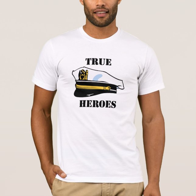 Camiseta Heróis verdadeiros (Frente)