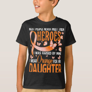 Camiseta Heróis, Visto Laranja Para Minha Filha Múltipla