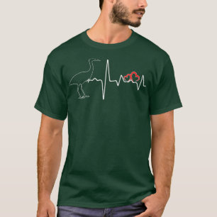 Camiseta Heron Birds Heartbeat Love For Heron