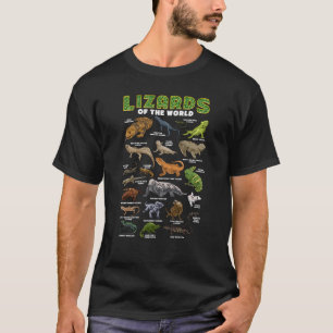 Camiseta Herpe dos Animais dos Répteis do Mundo