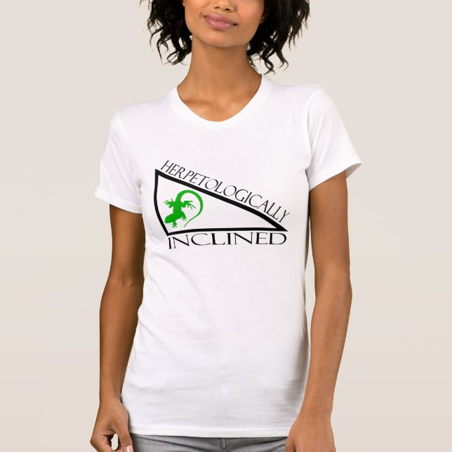 Camiseta Herpetologically inclinado (Frente)