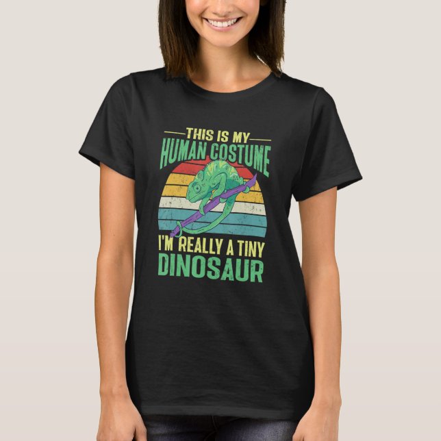 Camiseta Herpetologist Lizard Reptile Chameleon (Frente)