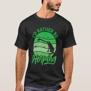 Camiseta Herpetologista Herpetology Herp Eu Preferencialmen