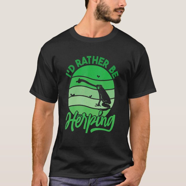 Camiseta Herpetologista Herpetology Herp Eu Preferencialmen (Frente)