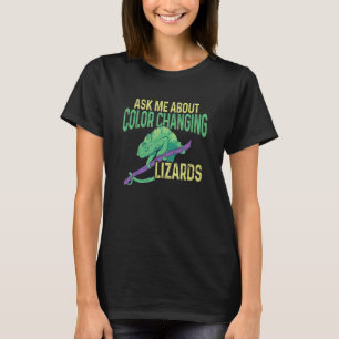 Camiseta Herpetologista Me Pergunta Sobre Lagartos Que Muda