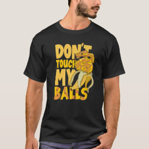 Camiseta Herpetólogo do Cobra de Python Ball Não Toque no M
