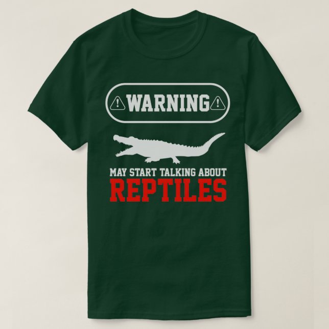 Camiseta Herpetólogo Répteis Répteis Crocodilo herpético (Frente do Design)