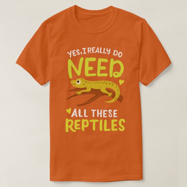 Camiseta Herpetólogo Reptile Lizard 1 (Frente do Design)