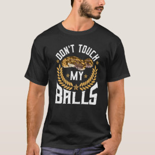 Camiseta Hérpetologue de Python de Bola Trocadilho para uma