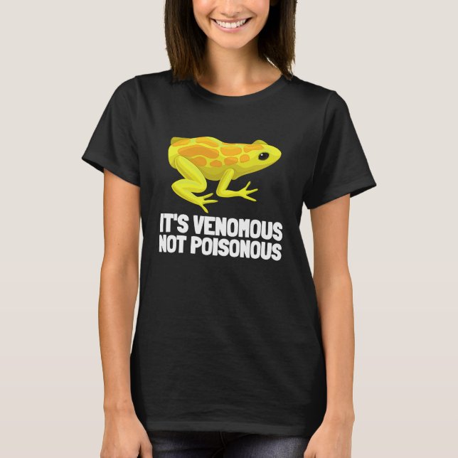 Camiseta Herpetology Reptile And Amphibians  Venomous Not P (Frente)