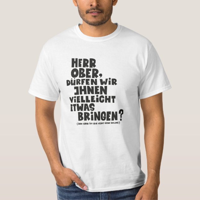 Camiseta Herr Ober - Pappa Ante Portas - Loriot   Herr Ober (Frente)