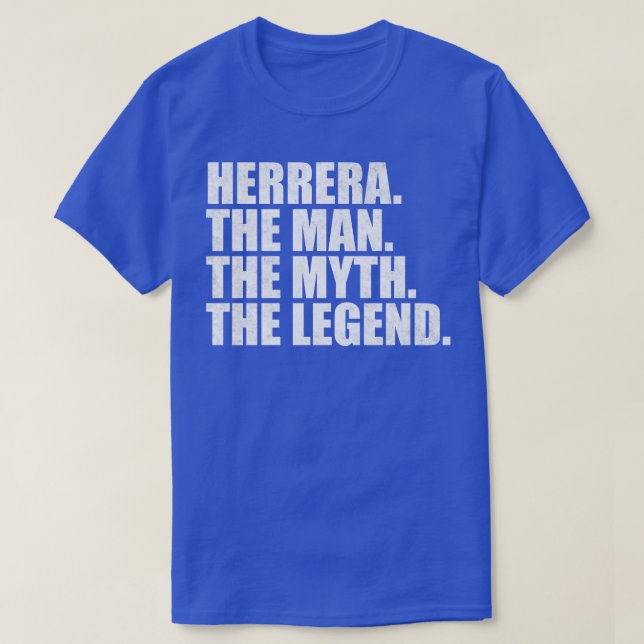 Camiseta Herrera Nome da família Herrera sobrenome Herdeiro (Frente do Design)
