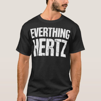 Camiseta Hertz da Cara de som do Engenheiro de áudio