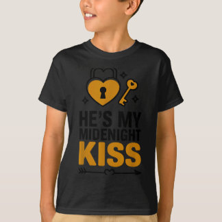 Camiseta Hes My Midnight Kiss Happy New Year Matching Coupl