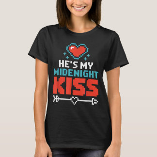 Camiseta Hes My Midnight Kiss Happy New Year Matching Coupl