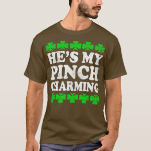 Camiseta Hes Os Meus Casais De Dia de São Patrício Encantad