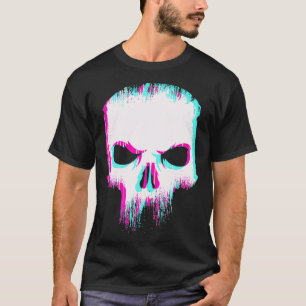 Camiseta Hesitação do crânio estética Mínimo Gótico de Past