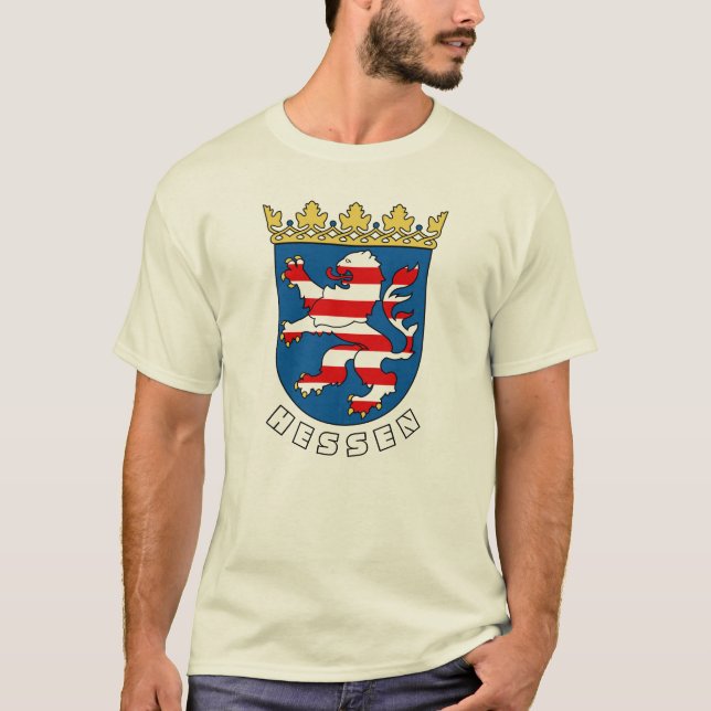 Camiseta Hesse Casaco de Armas (Alemanha) (Frente)