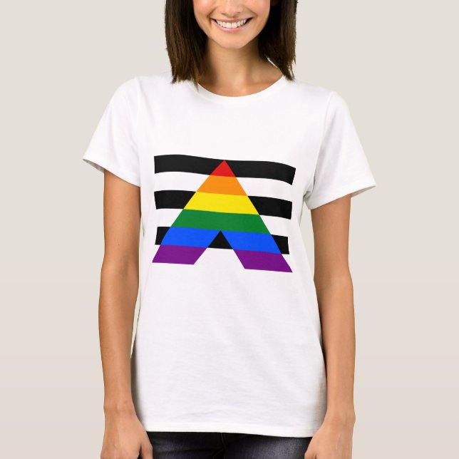 Camiseta Hetero Ally Pride (Frente)
