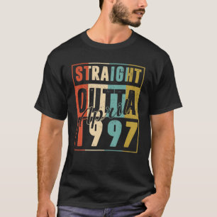 Camiseta Hetero Até Abril De 1997 Retro 23 Anos De Idade 23