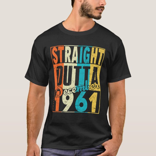 Camiseta Hetero Até Dezembro De 1961 T 60º Aniversário Engr (Frente)