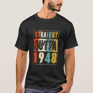 Camiseta Hetero Até julho de 1948 Retro 74 Anos 74 Anos