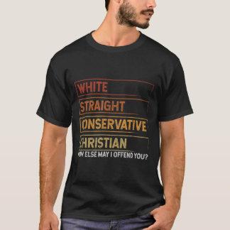 Camiseta Hetero Branco, Conservador Cristão Patriótico Ch