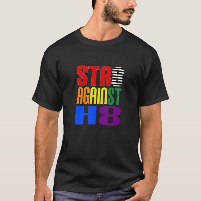 Camiseta Hetero contra o aliado do ódio LGBT (Frente)