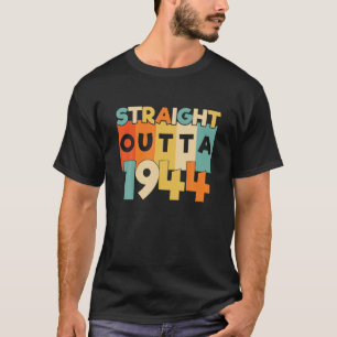 Camiseta Hetero De 1944 Engraçado 77º Presente De Aniversár