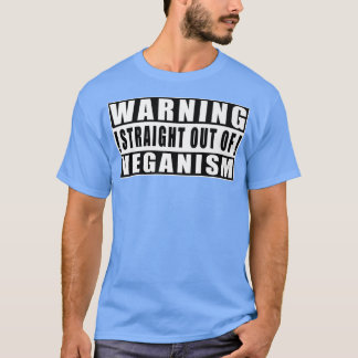 Camiseta Hetero De Alerta Do Veganismo - Citações Engraçada