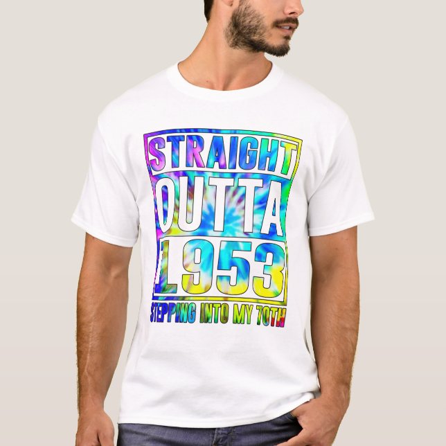 Camiseta Hetero De Aniversário Divertido Fora De 1953 Int (Frente)