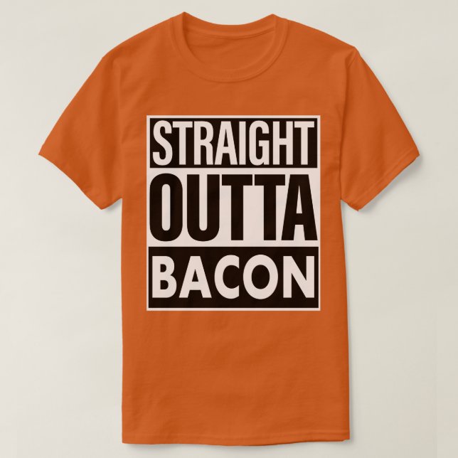 Camiseta Hetero de Bacon Out Bacon (Frente do Design)