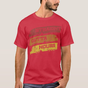 Camiseta Hetero De Motorista De Caminhão Fora De Horas - Gr