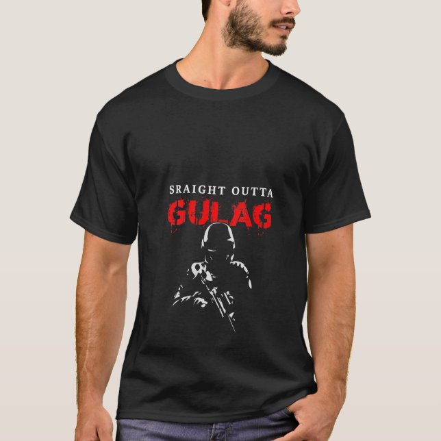 Camiseta Hetero de mulheres fora de Gulag Warzone (Frente)